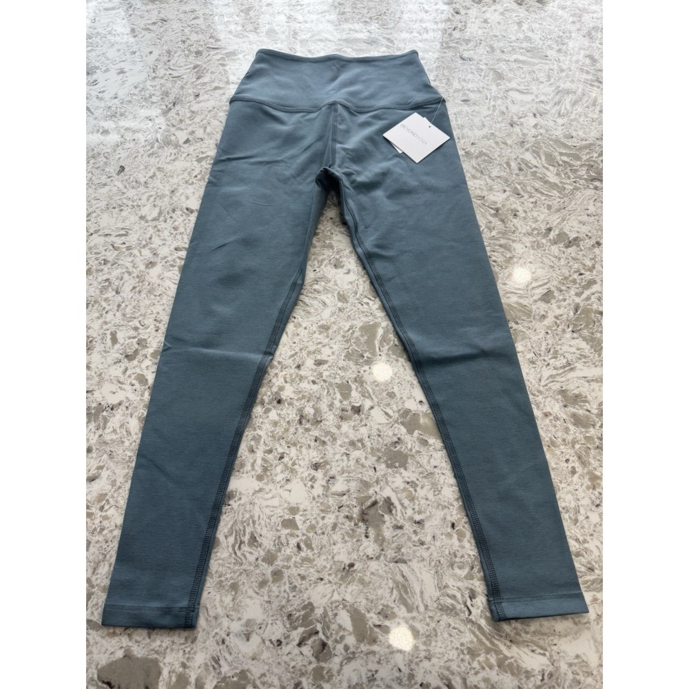 Beyond Yoga Spacedye Midi High Waisted Legging, Heather Teal , Size M